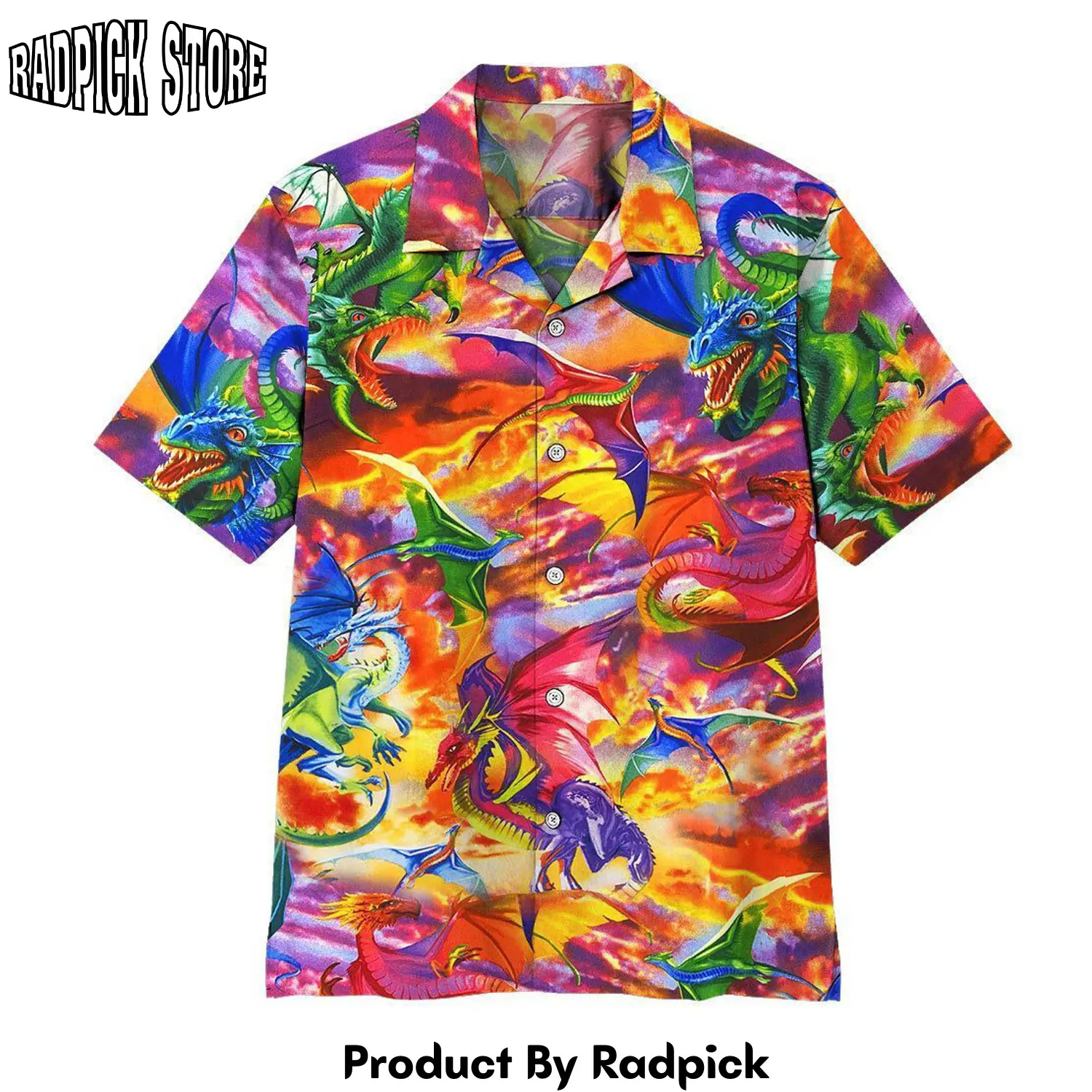 Radpick 3d dragon hawaii shirt lfe rp2921350